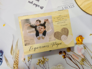 Caja de madera personalizada para Papá con foto | Regalo Día del Padre