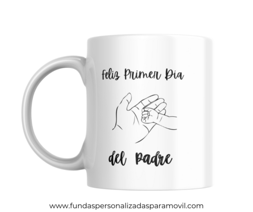 Taza Personalizada con Foto Diseño Papá- Feliz Primer día del Padre - Imagen 2