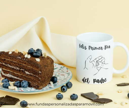 Taza Personalizada con Foto Diseño Papá- Feliz Primer día del Padre - Imagen 4