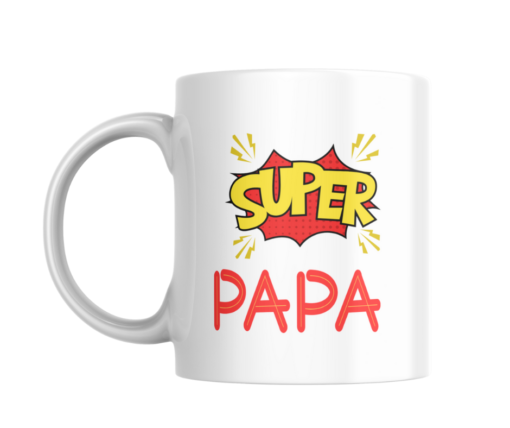 Taza Personalizada con Foto Diseño Papá- SÚPER PAPÁ - Imagen 4
