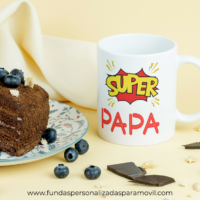 Taza Personalizada con Foto Diseño Papá- SÚPER PAPÁ