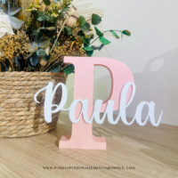 Inicial con nombre Personalizado 3D