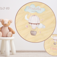Cumple Mes de Madera Personalizado. Cumple mes Bebé personalizado - Imagen 11