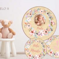 Cumple Mes de Madera Personalizado. Cumple mes Bebé personalizado - Imagen 10