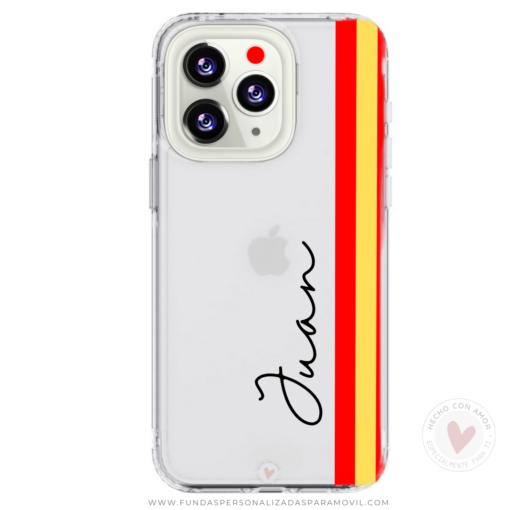 Funda Personalizada Diseño Bandera España y Nombre