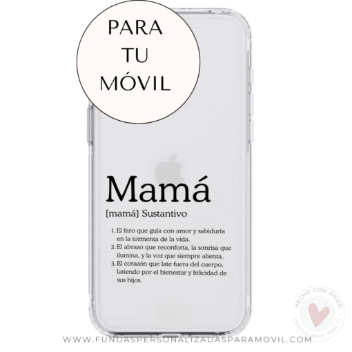 Funda Personalizada con Foto Diseño Mamá Definición