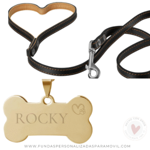 Colgante Acero Personalizado Chapa Personalizada para Collar de Perro Hueso