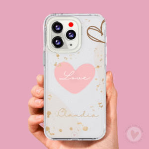 Funda Personalizada Diseño Corazón con Nombre