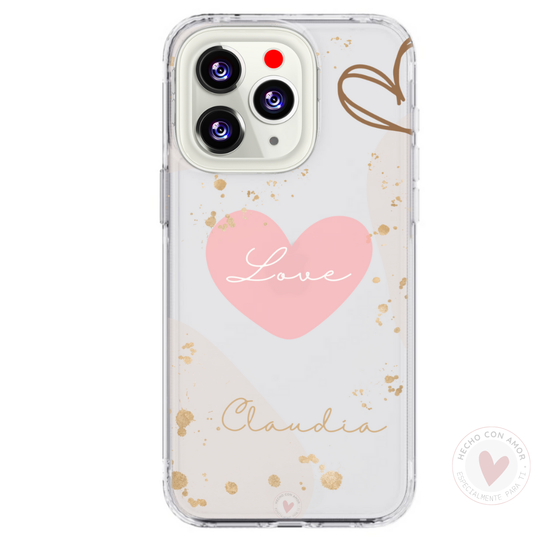 Funda Personalizada Diseño Corazón con Nombre - Imagen 2