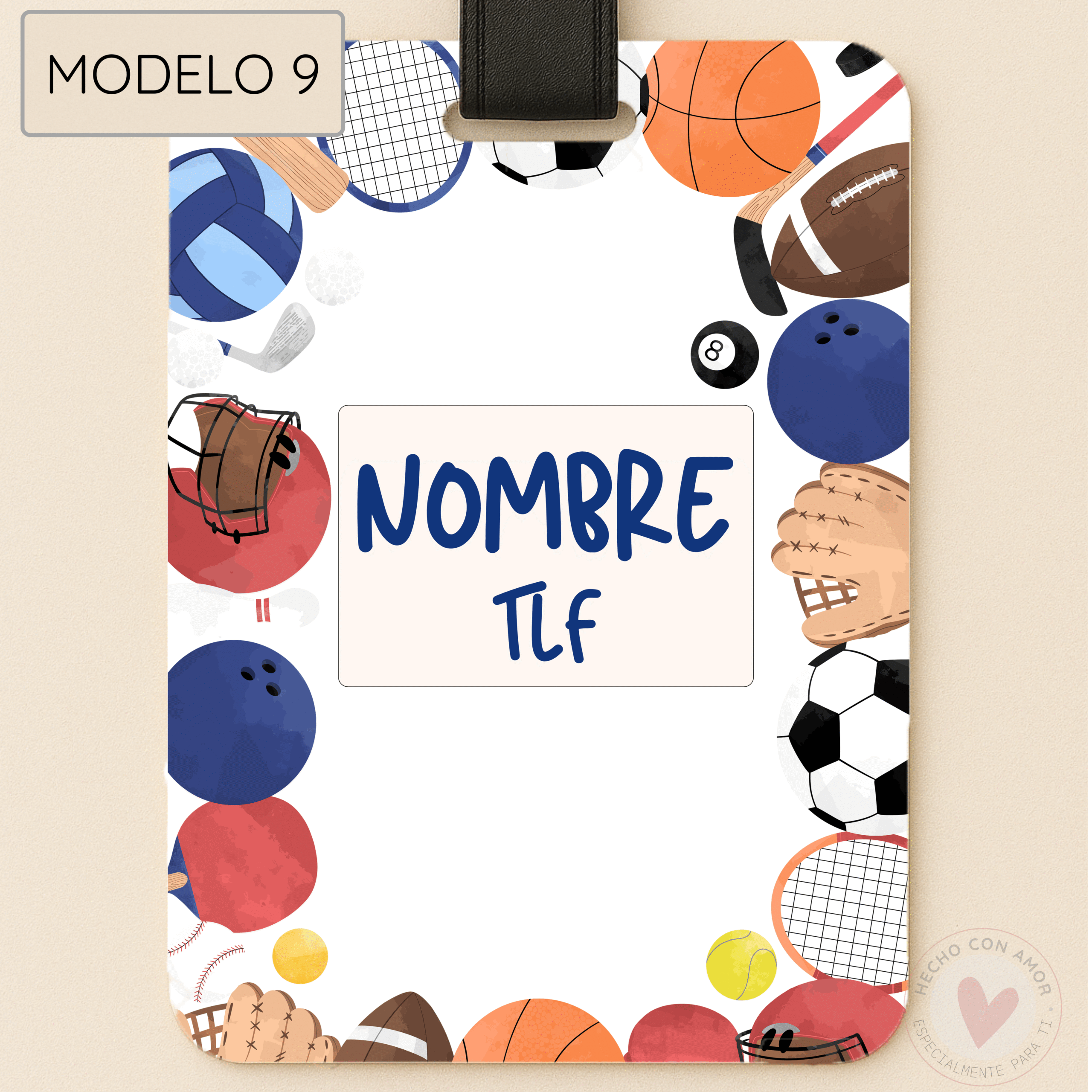 Tarjeta Personalizada con Nombre para Mochila Escolar. Tarjeta Identificación de Mochila, Maleta, Bolso personalizada con Nombre, dibujo, Foto.. - Imagen 23