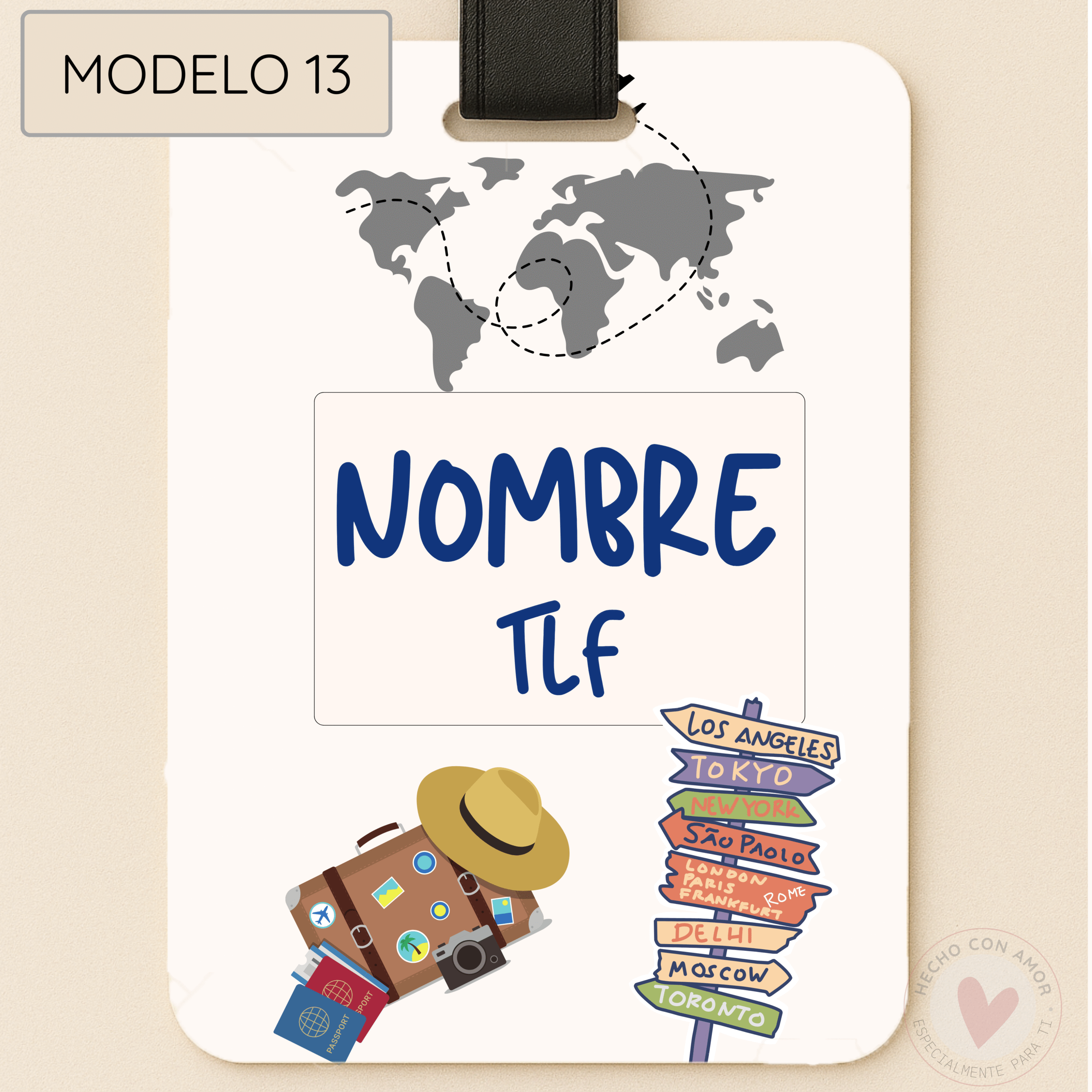 Tarjeta Personalizada con Nombre para Mochila Escolar. Tarjeta Identificación de Mochila, Maleta, Bolso personalizada con Nombre, dibujo, Foto.. - Imagen 21