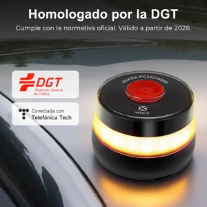 Baliza Luz de Emergencia V16 con Conectividad DGT 3.0 Función de Geolocalización Certificado DGT