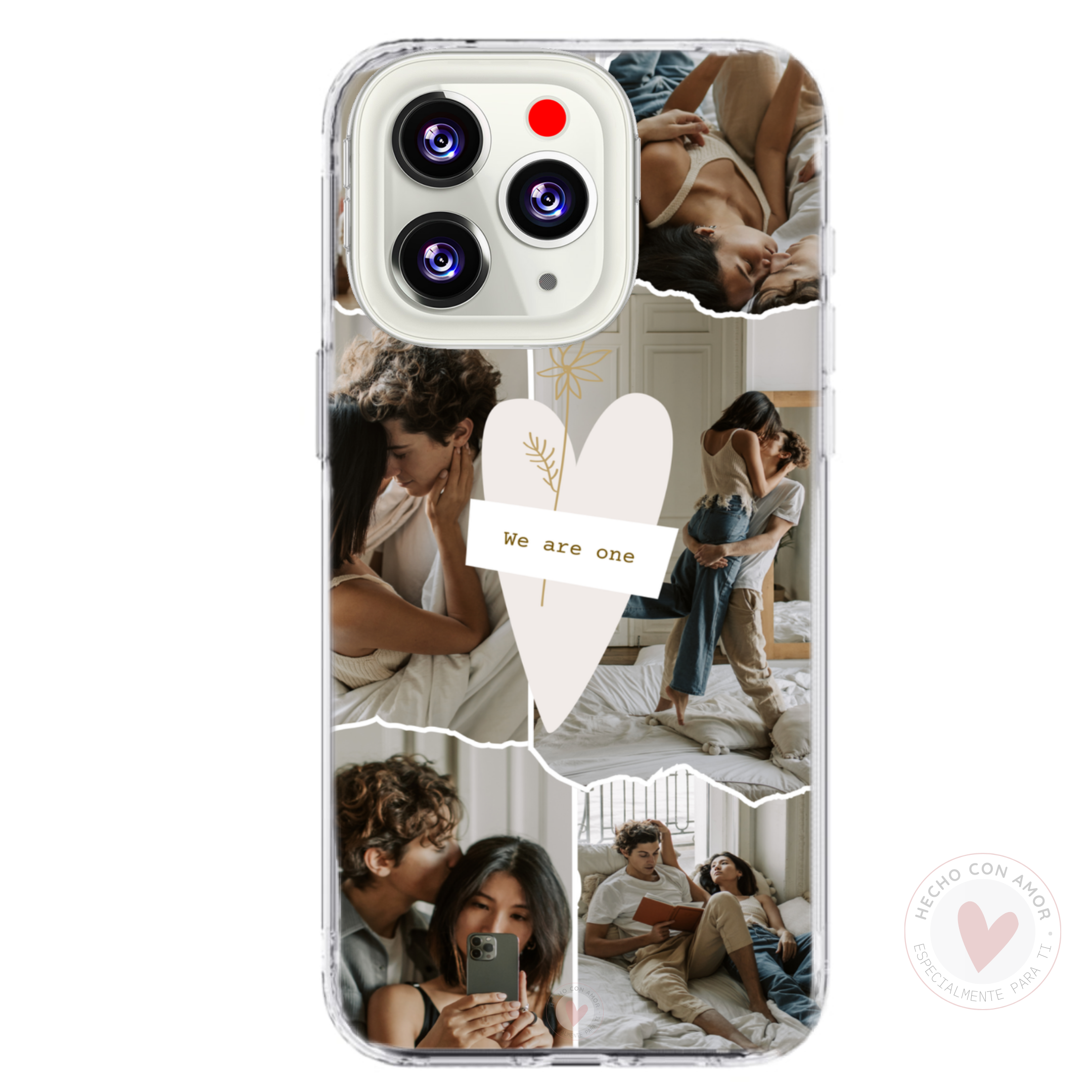Funda Personalizada con Foto Diseño San Valentín Collage Corazon - Imagen 2