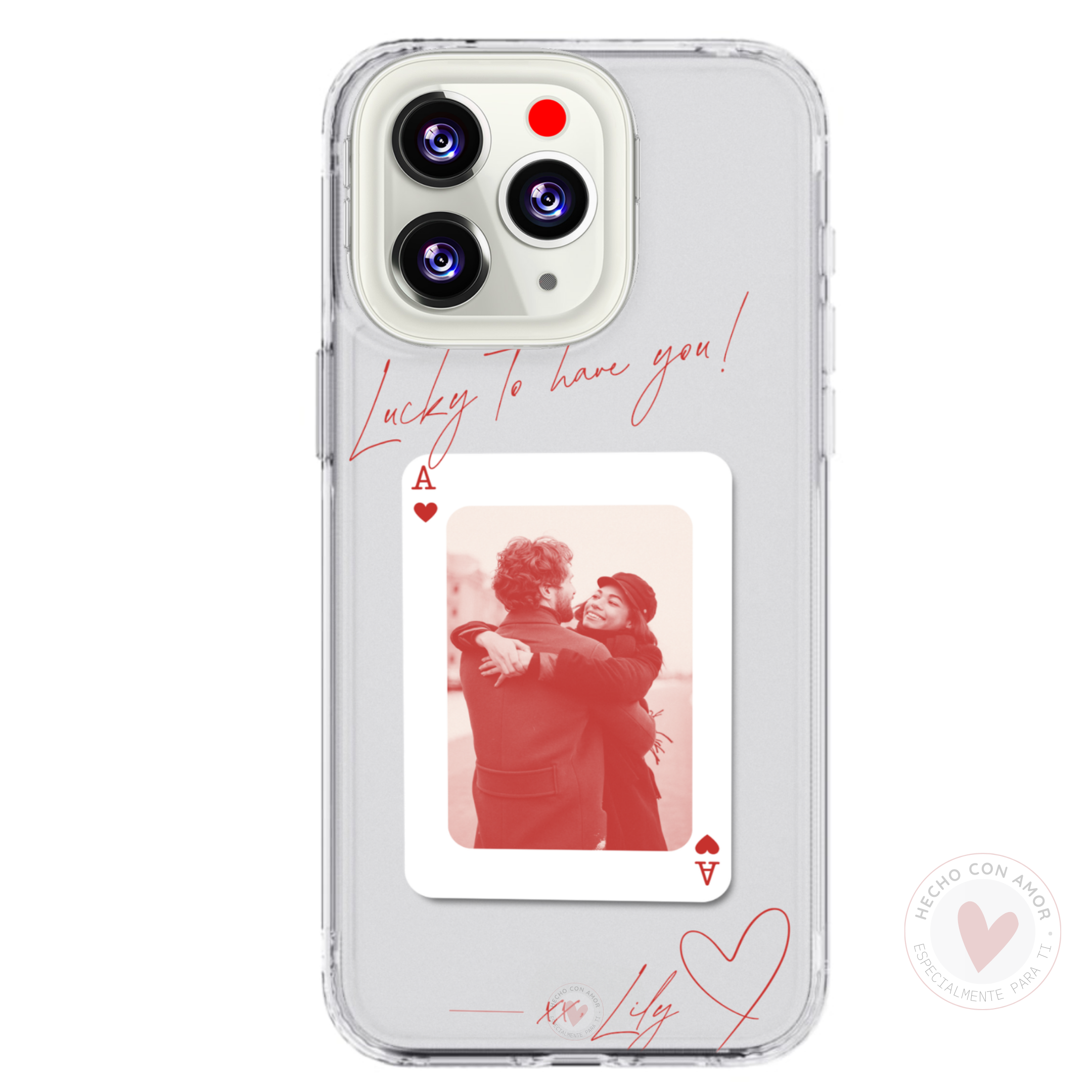 Funda Personalizada con Foto Diseño San Valentín Carta - Imagen 2