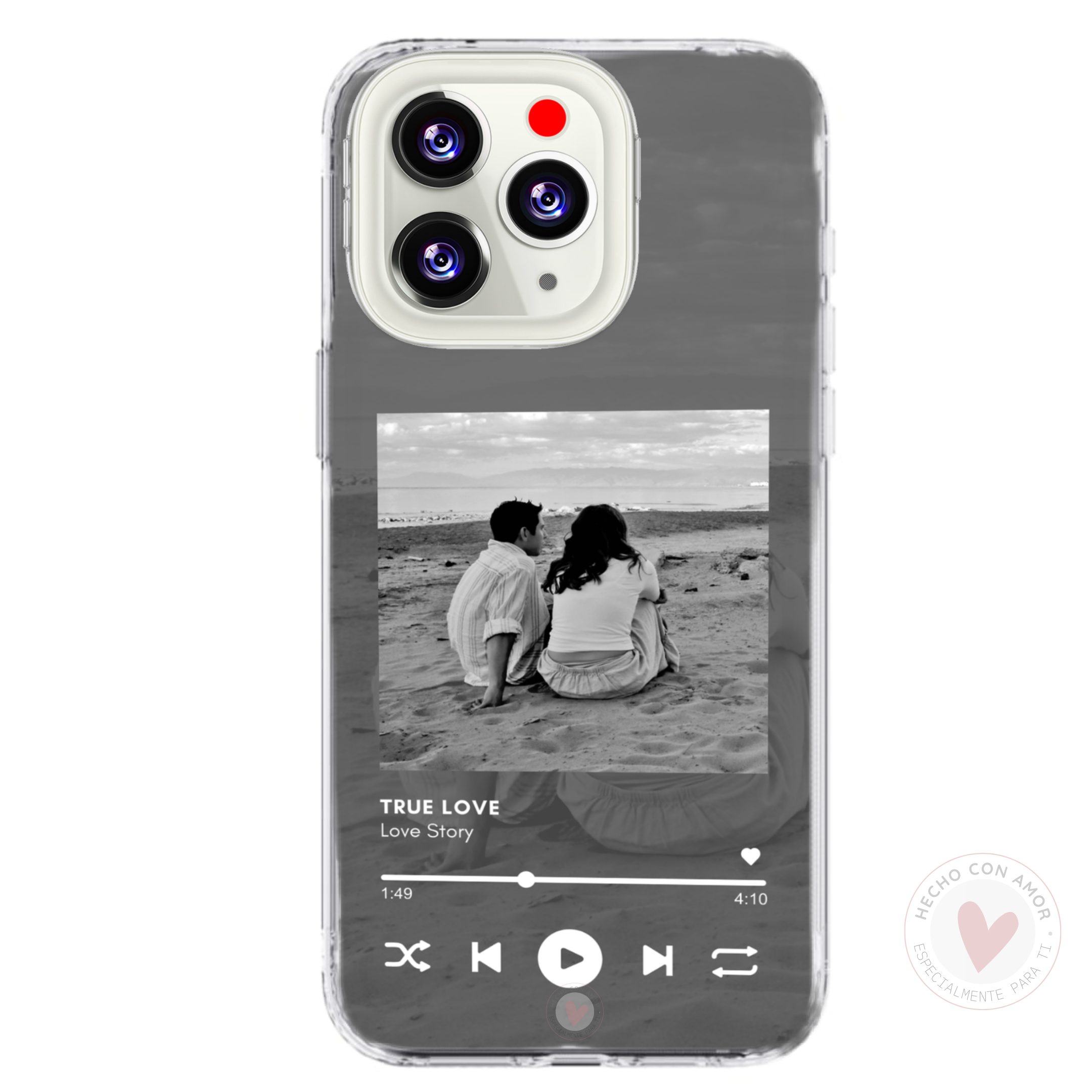 Funda Personalizada con Foto Diseño San Valentín Canción - Imagen 2
