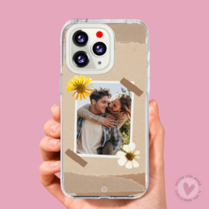 Funda Personalizada con Foto Diseño San Valentín Flor