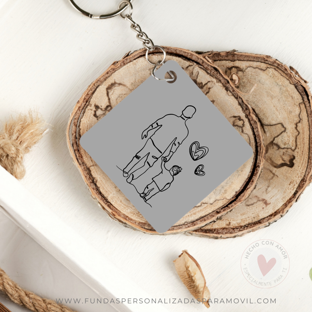 Especial Día del Padre Pack Completo Funda Personalizada Papá + Taza Personalizada Papá + Llavero - Imagen 4