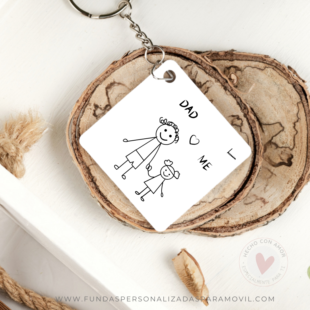 Especial Día del Padre Pack Completo Funda Personalizada Papá + Taza Personalizada Papá + Llavero - Imagen 3