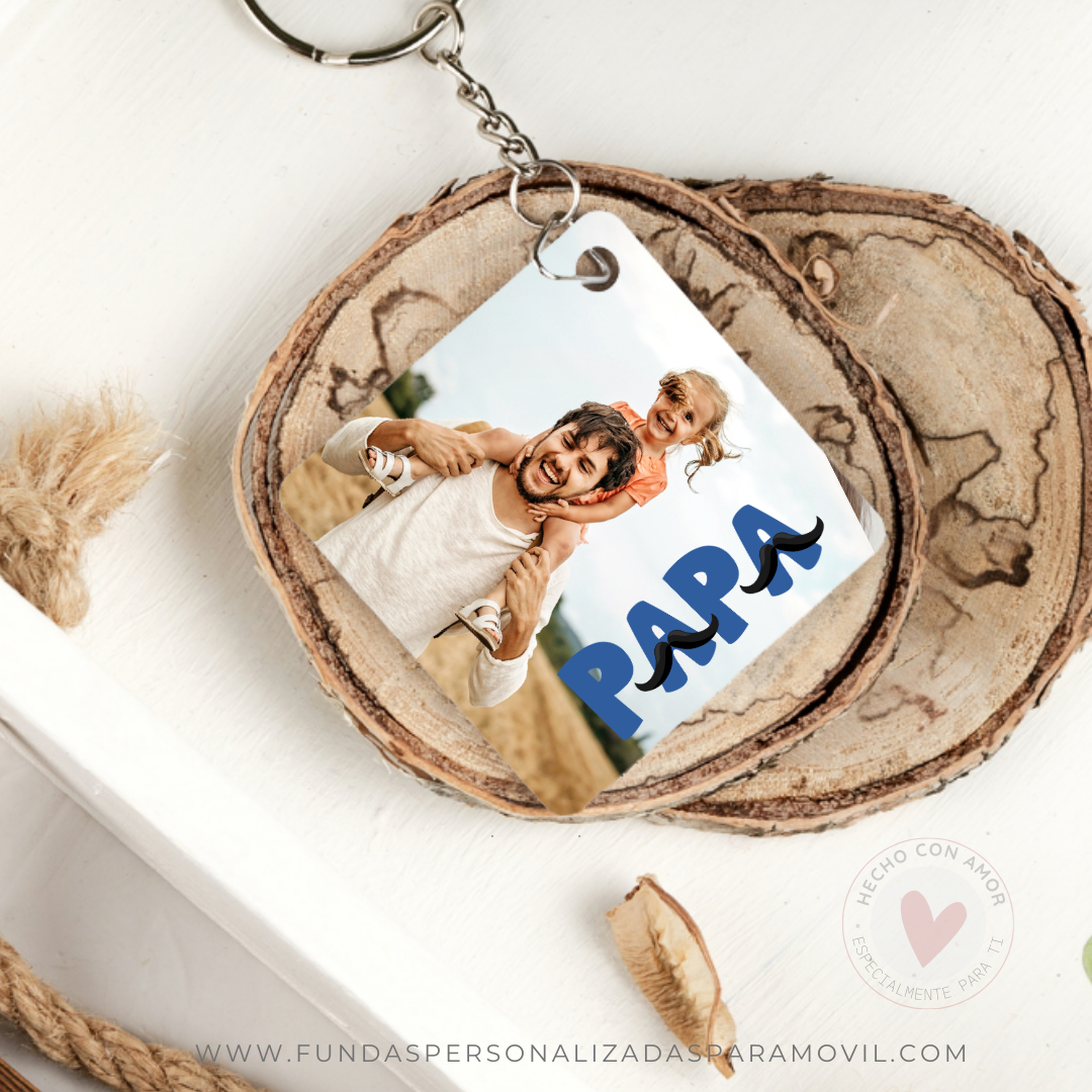 Especial Día del Padre Pack Completo Funda Personalizada Papá + Taza Personalizada Papá + Llavero - Imagen 2